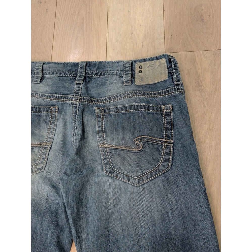 Silver Jeans Gordie Men's Relaxed Dostre Straight Jeans | 34x32 | Y2K - Picture 12 of 15